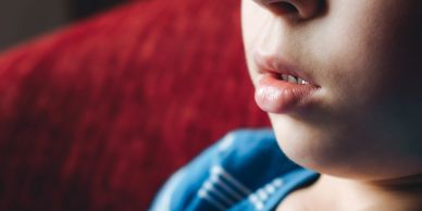 Child thumb sucking